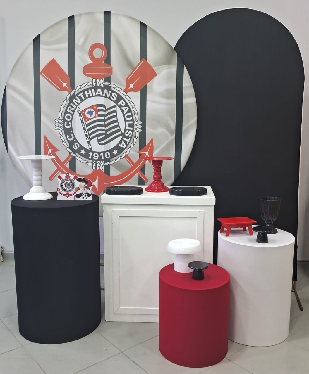 Kit Ouro Corinthians Listrado  - Lili decorações pegue emonte