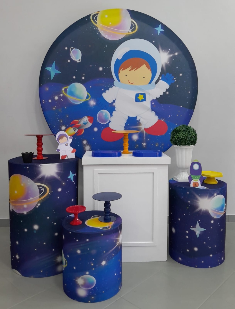 Kit Prata Astronauta - Lili decorações pegue emonte
