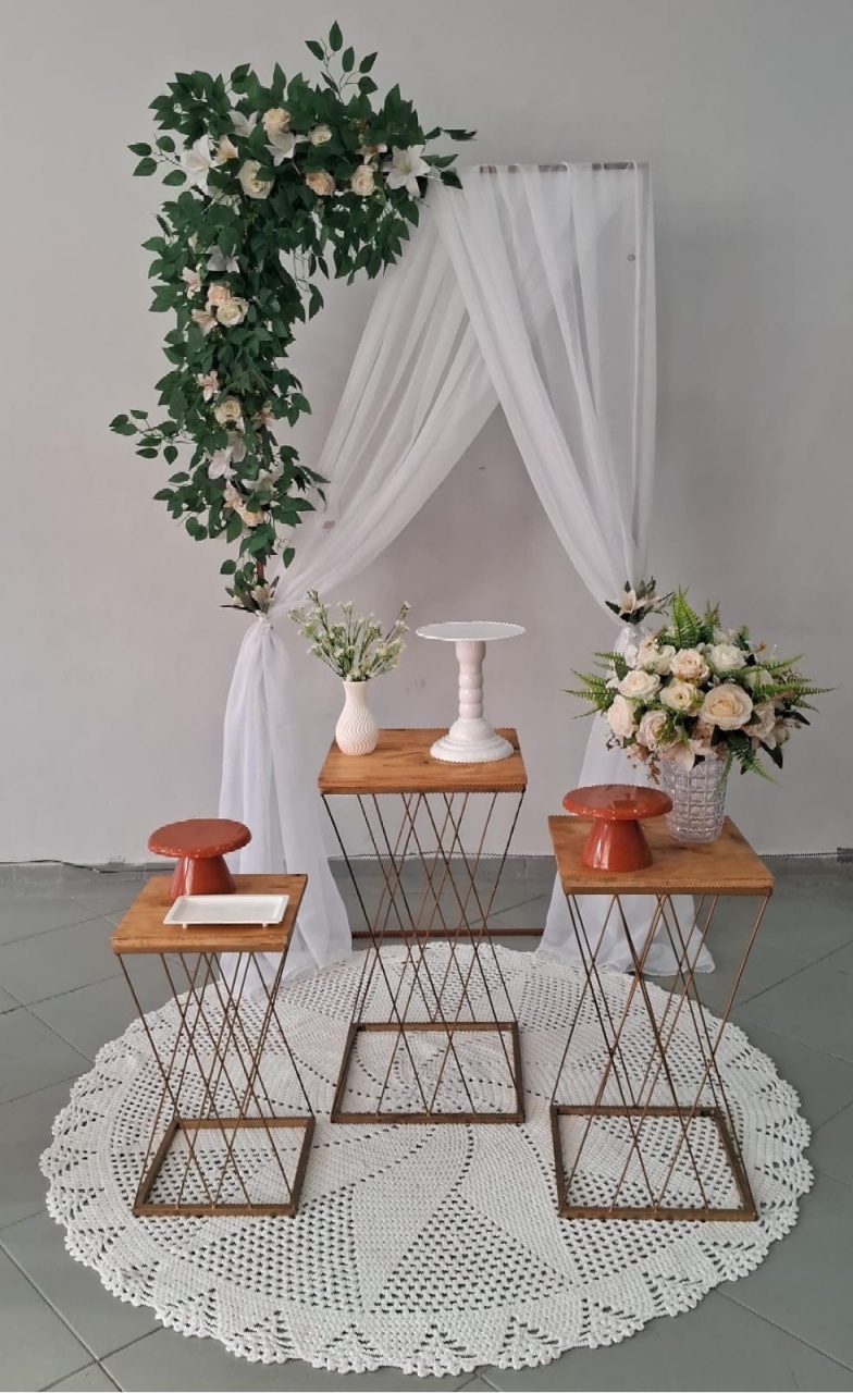 Composição Casamento Mesa Treliça - Lili decorações pegue emonte