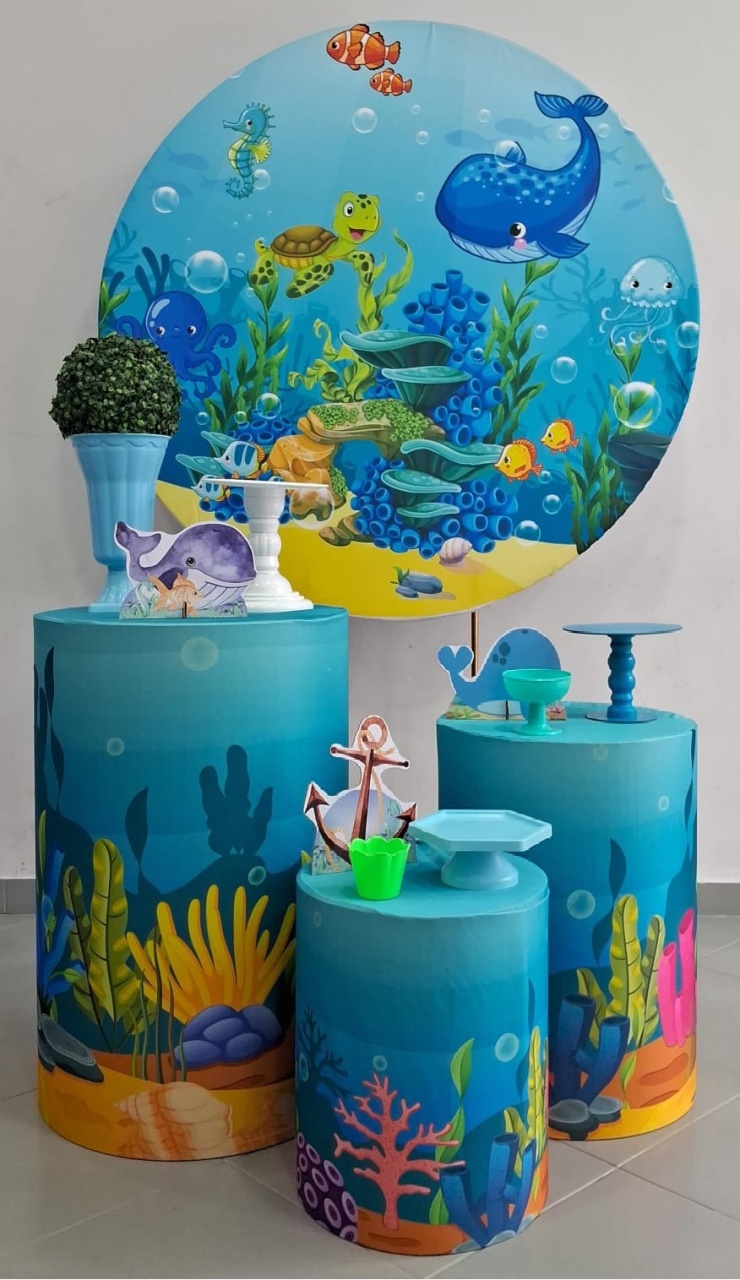 Kit Bronze Fundo Do Mar - Lili decorações pegue emonte