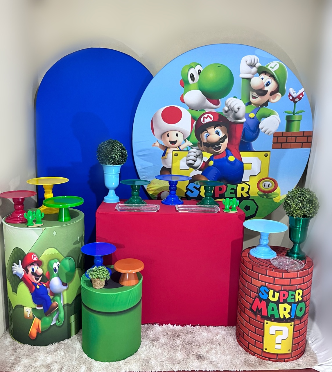 Mario Bros - Festa Completa - Kit Festão  - PEGUE E MONTE CATALAGO VEM FESTEJAR PALMAS