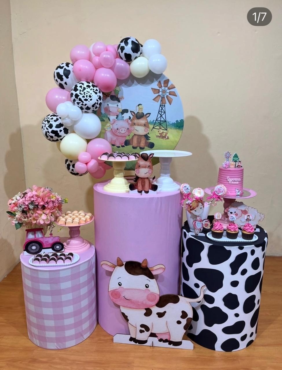Fazendinha Menina - Mini Festa - Kit Festão C/ Display Chão - PEGUE E MONTE CATALAGO VEM FESTEJAR PALMAS
