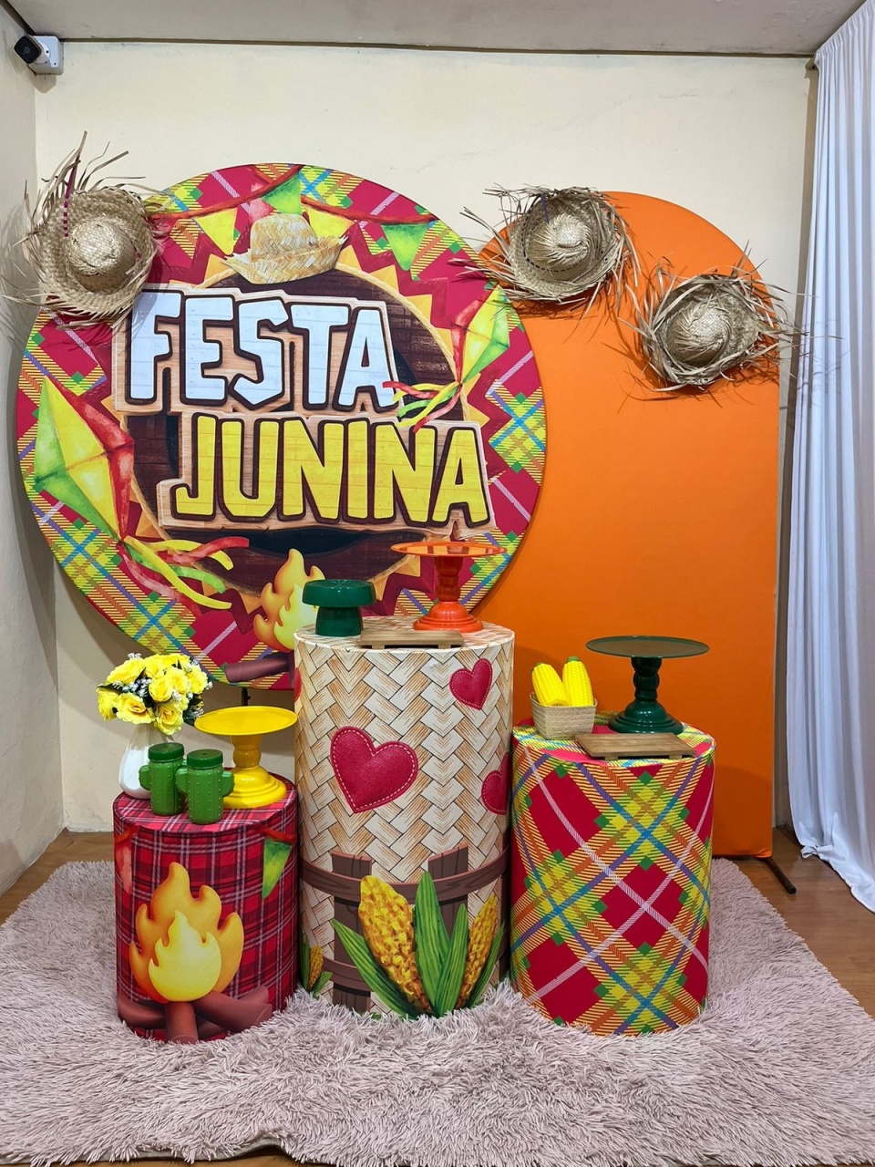 Junino Kit 4 - Festa Completa - Comemore Com Painel  - PEGUE E MONTE CATALAGO VEM FESTEJAR PALMAS