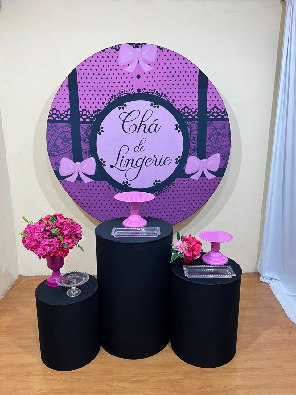 Cha de Lingerie Preto + Roxo + Rosa - Festa Completa - Kit Festejar - PEGUE E MONTE CATALAGO VEM FESTEJAR PALMAS