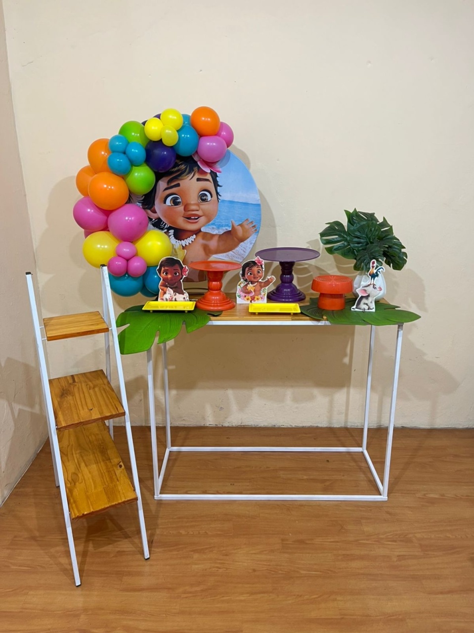 Moana Baby - Mini Kit Comemore Com Escadinha - PEGUE E MONTE CATALAGO VEM FESTEJAR PALMAS