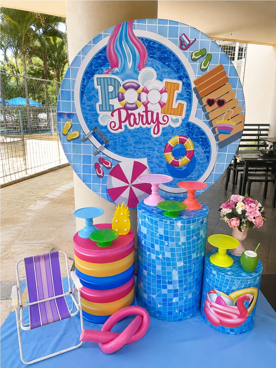 Pool Party Menina - Festa Completa - Kit Festejar - PEGUE E MONTE CATALAGO VEM FESTEJAR PALMAS