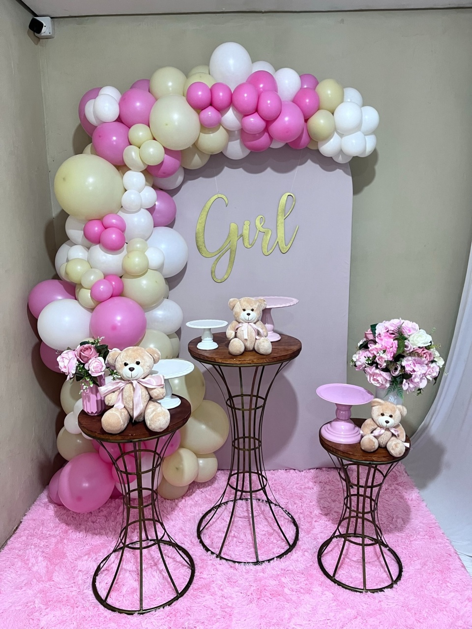 Cha de Bebe Menina - Rosa  - Sem Balões   - PEGUE E MONTE CATALAGO VEM FESTEJAR PALMAS