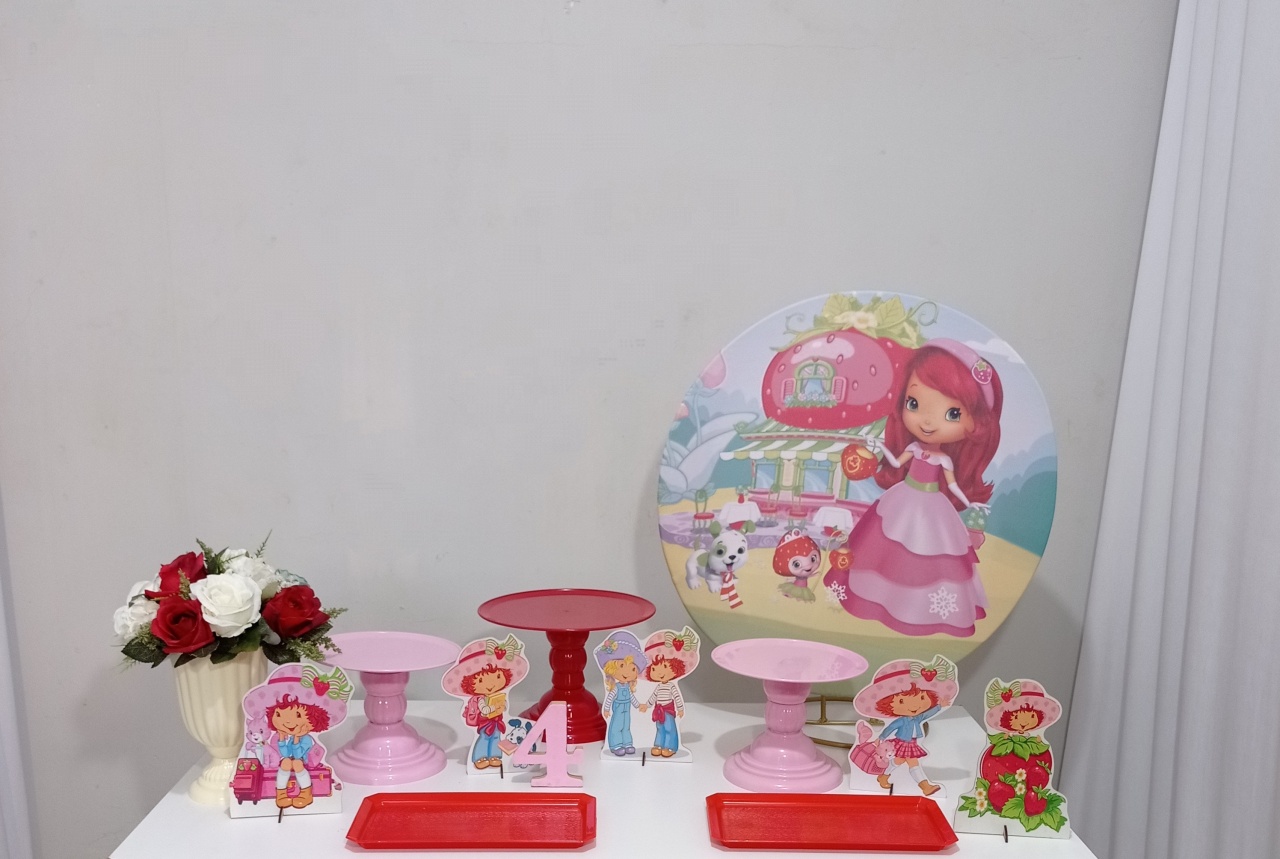 Moranguinho - Mini Festa - Kit  Parabéns - PEGUE E MONTE CATALAGO VEM FESTEJAR PALMAS