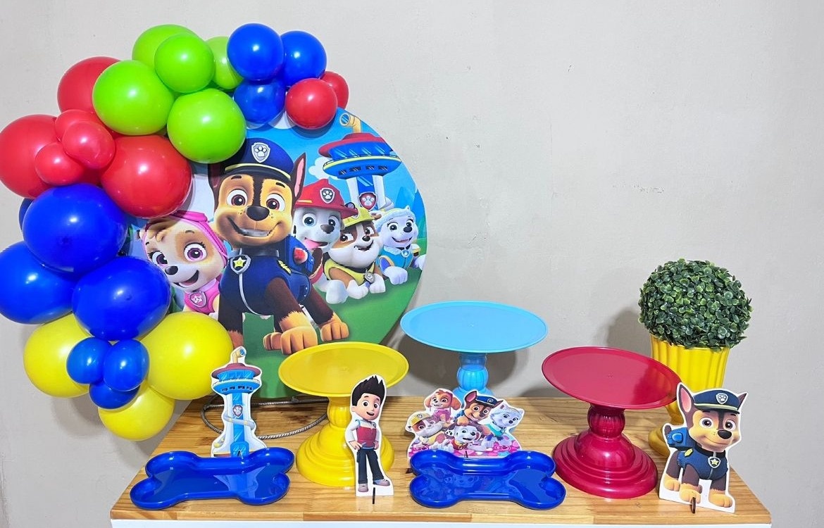 Patrulha Canina 2 - Mini Festa - Kit Festejar - PEGUE E MONTE CATALAGO VEM FESTEJAR PALMAS