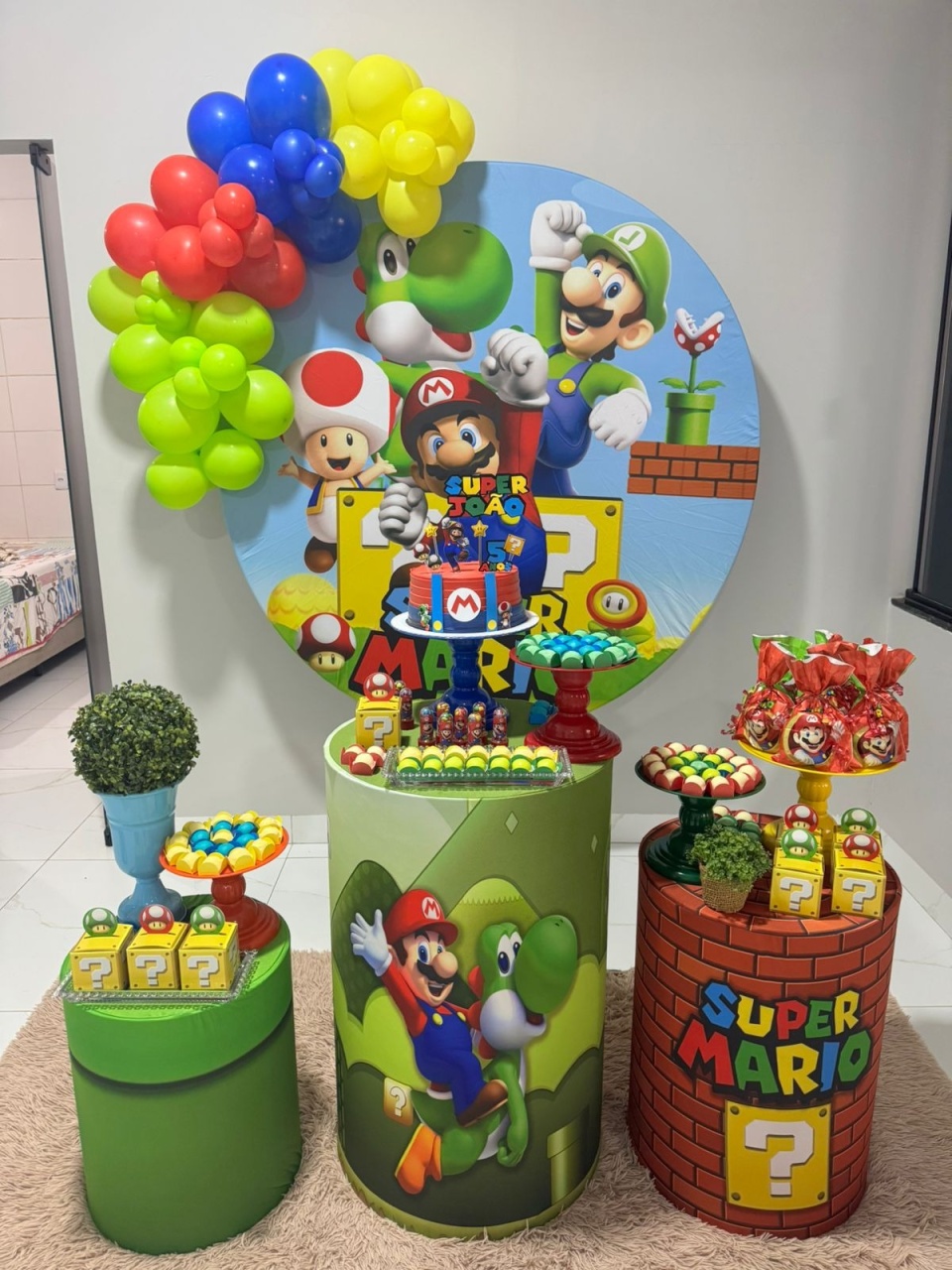 Mario Bros - Festa Completa - Kit Festejar  Com Balões - PEGUE E MONTE CATALAGO VEM FESTEJAR PALMAS