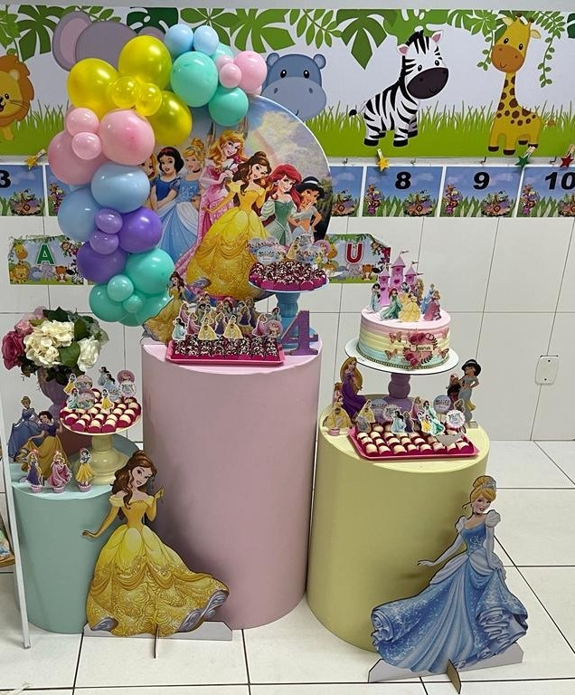 Princesas  - Mini Festa - Kit Festão - PEGUE E MONTE CATALAGO VEM FESTEJAR PALMAS