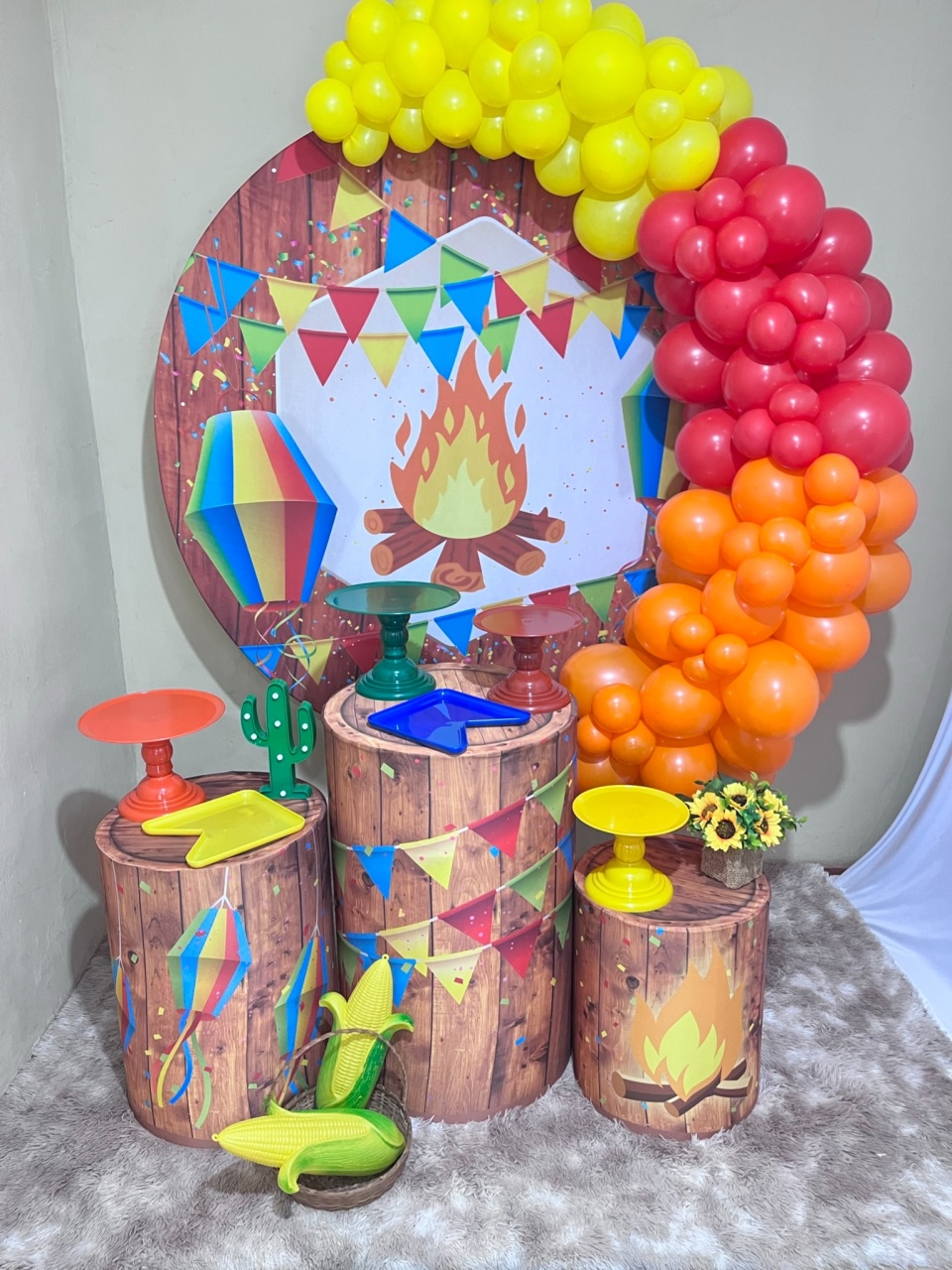 Junino Kit 1 - Festa Completa - Kit Festejar Com Balões - PEGUE E MONTE CATALAGO VEM FESTEJAR PALMAS