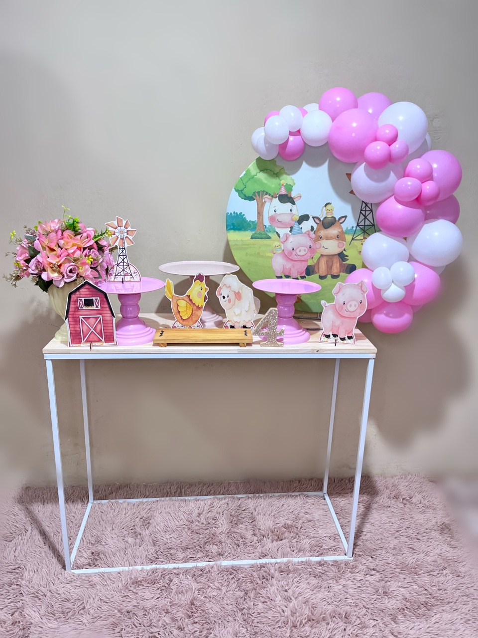 Fazendinha Menina - Mini Festa - Kit Comemore - PEGUE E MONTE CATALAGO VEM FESTEJAR PALMAS