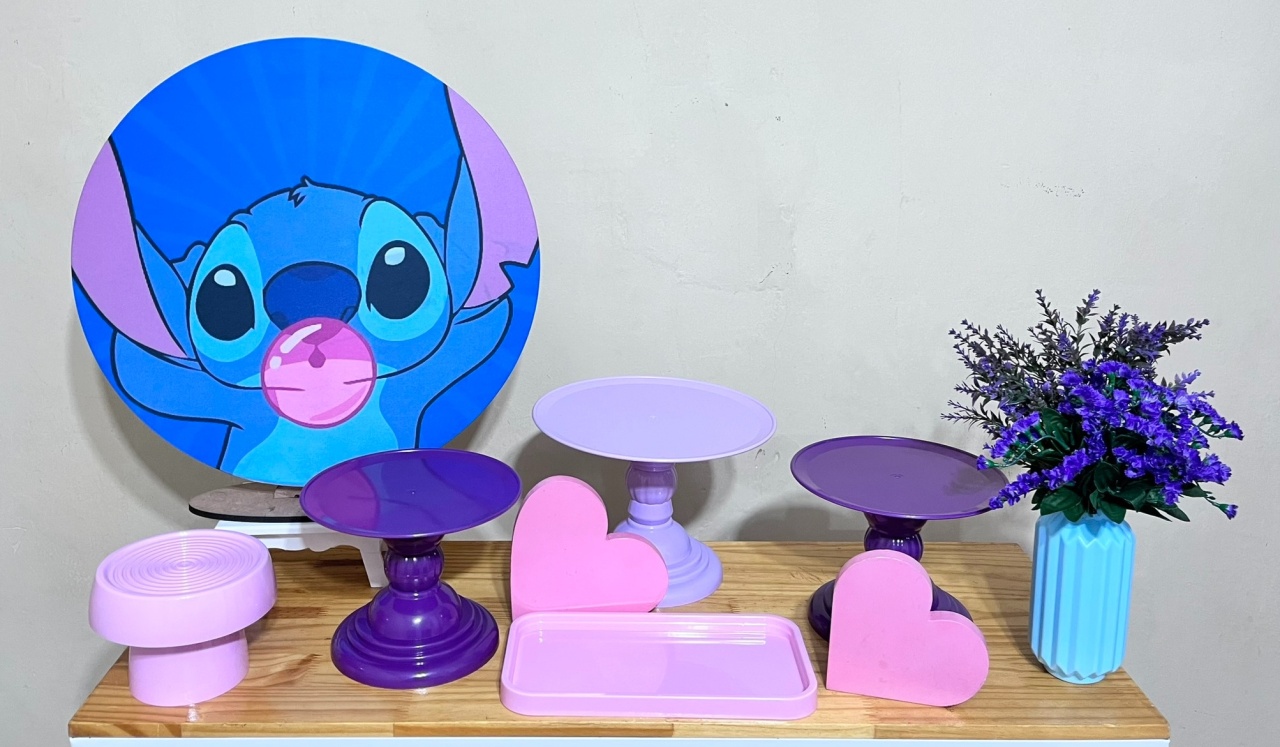 Stitch   - Mini Festa - Kit Parabéns  - PEGUE E MONTE CATALAGO VEM FESTEJAR PALMAS