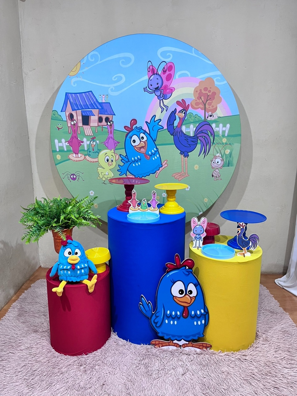 Galinha Pintadinha Menino - Festa Completa - Kit Festejar - PEGUE E MONTE CATALAGO VEM FESTEJAR PALMAS