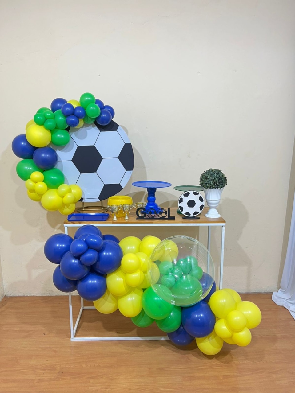Bola - Copa Do Mundo - Mini Festa - Kit Comemore C/ Balões Na Mesa - PEGUE E MONTE CATALAGO VEM FESTEJAR PALMAS