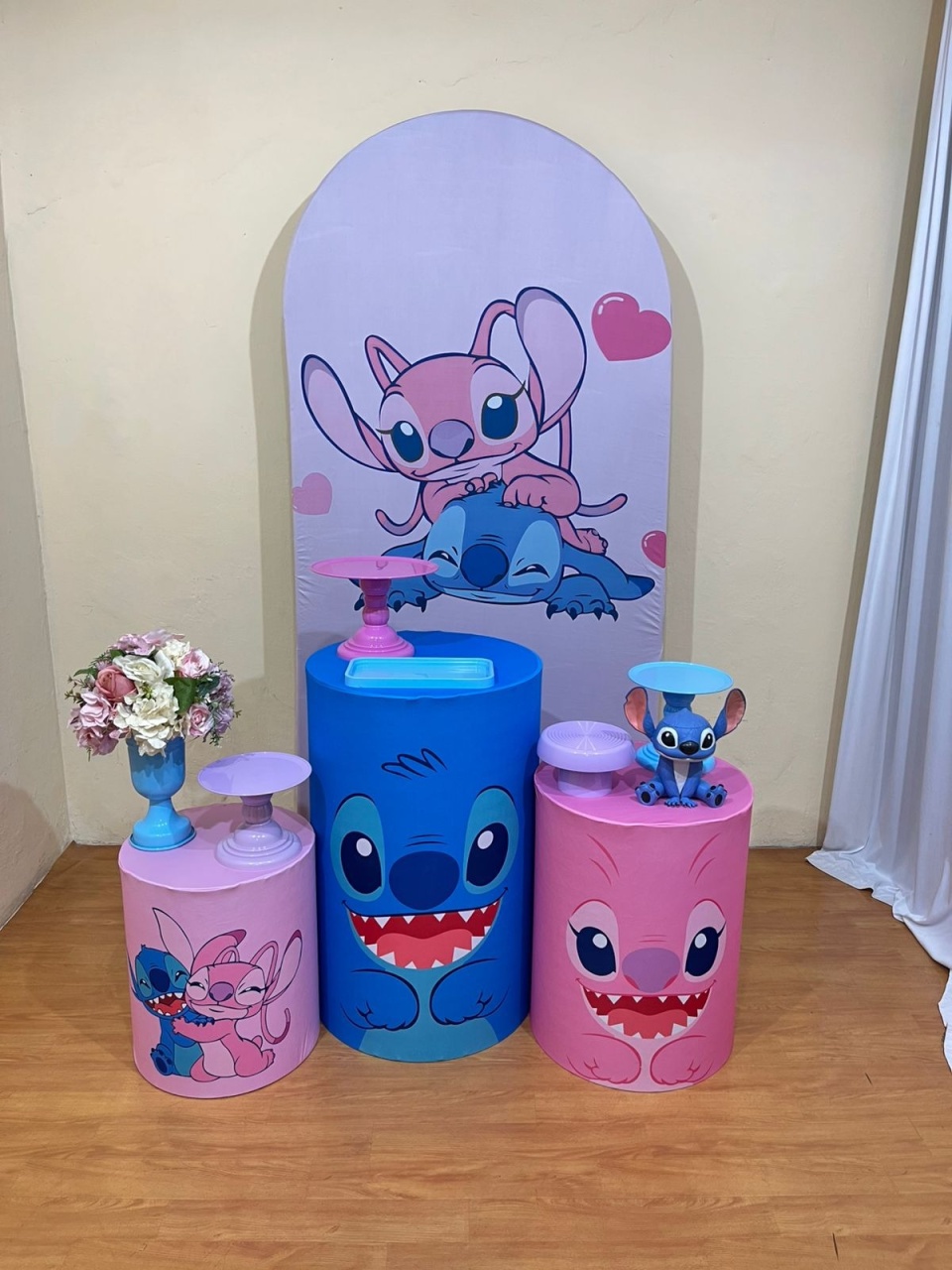 Stitch  E Angel - Festa Completa - Kit Festejar - PEGUE E MONTE CATALAGO VEM FESTEJAR PALMAS