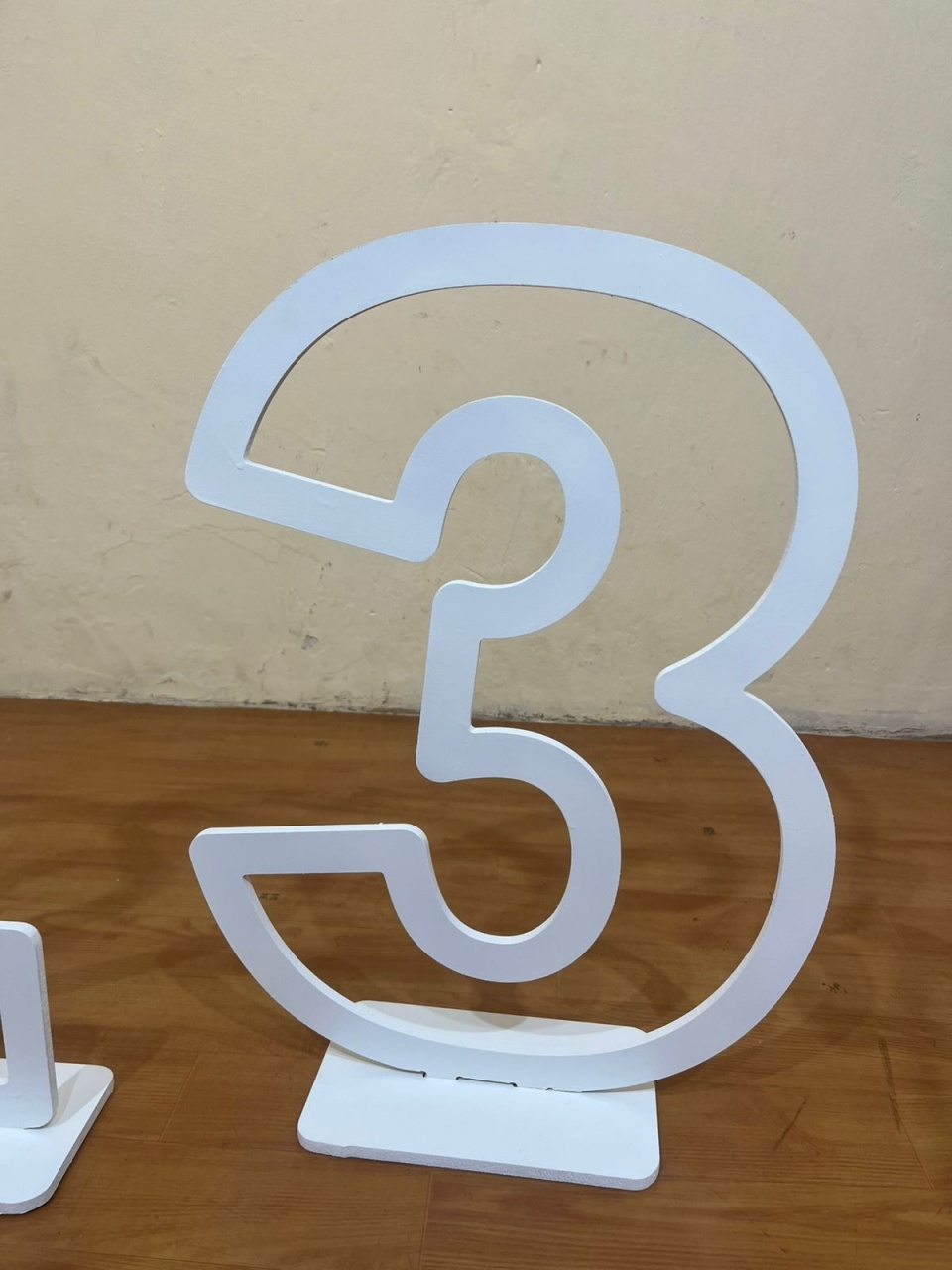 Numero 3 Mdf Branco   - PEGUE E MONTE CATALAGO VEM FESTEJAR PALMAS