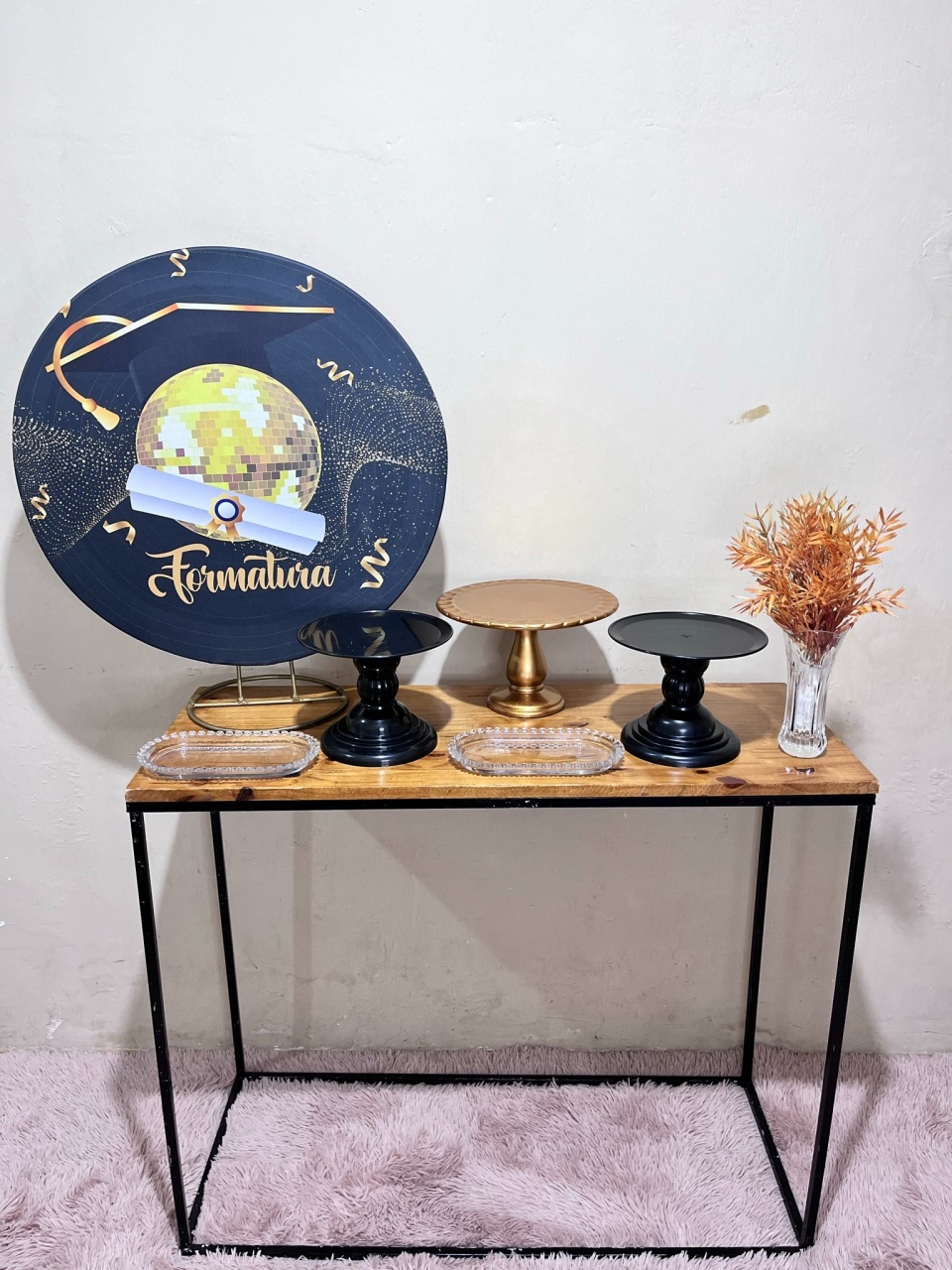 Formatura - Mini Festa Na Mesa - Kit Comemore (Inclui Balões) - PEGUE E MONTE CATALAGO VEM FESTEJAR PALMAS