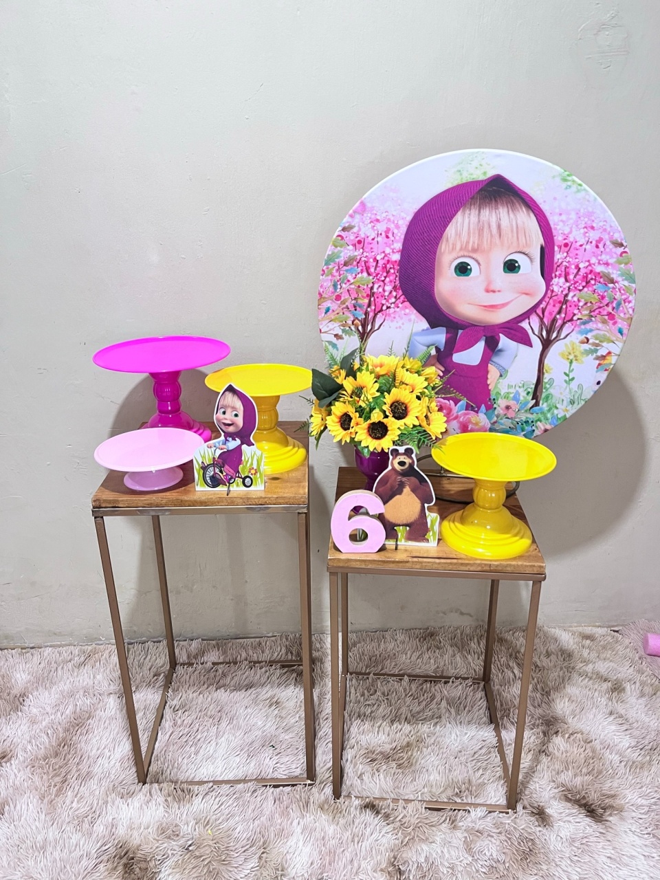 Masha E O Urso - Mini Festa - Kit Comemore - Com Balões - PEGUE E MONTE CATALAGO VEM FESTEJAR PALMAS