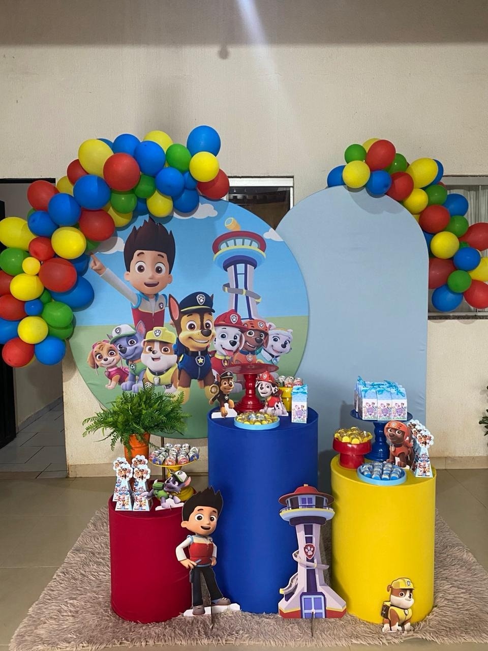 Patrulha Canina - Festa Completa - Kit Comemore (Balão Feito Pela Cliente) - PEGUE E MONTE CATALAGO VEM FESTEJAR PALMAS