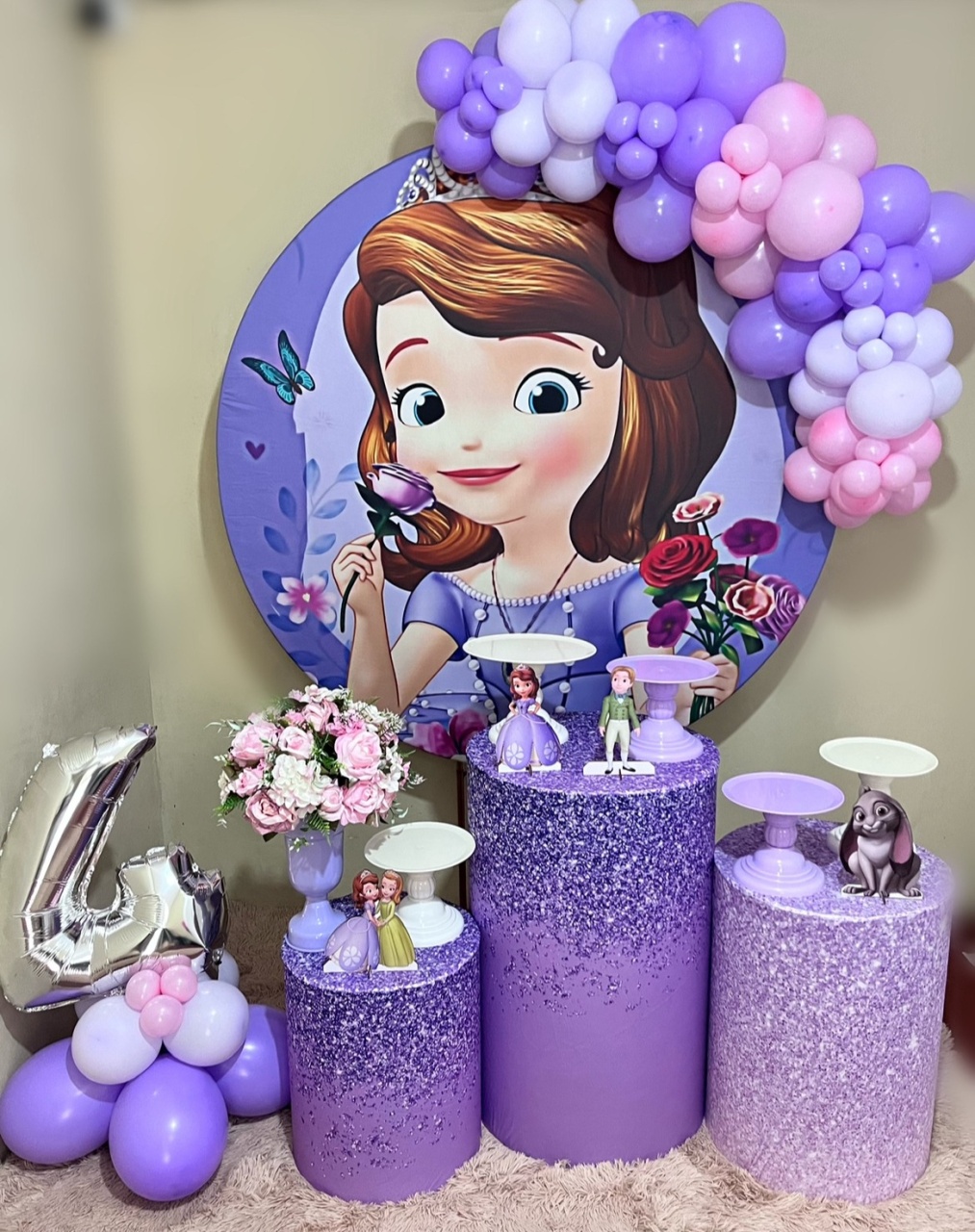 Princesa Sofia  - Festa Completa - Kit Festejar  (Com Balões) - PEGUE E MONTE CATALAGO VEM FESTEJAR PALMAS