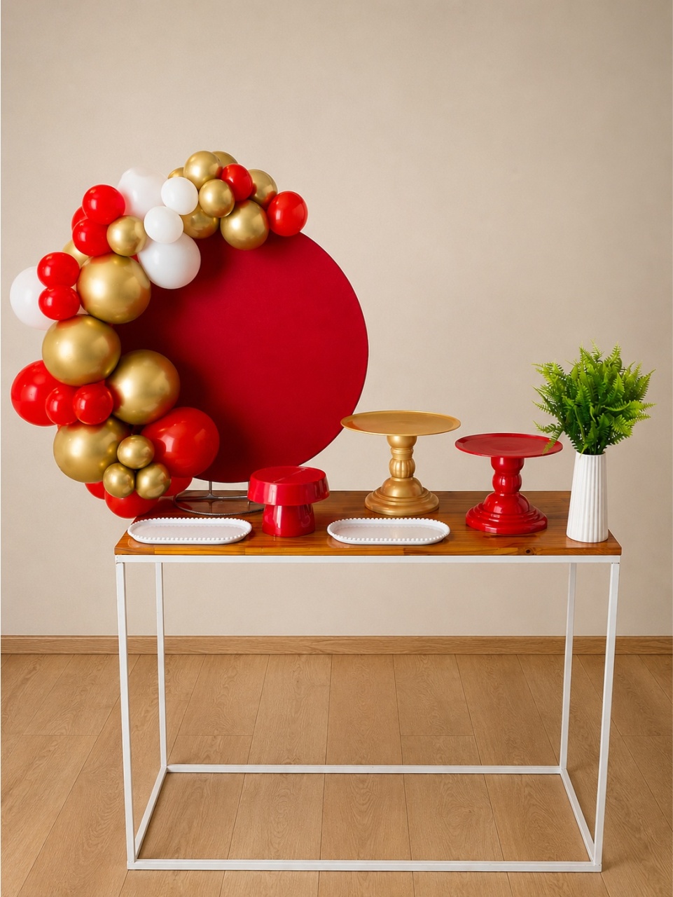 Vermelho Dourado - Mini Festa - Kit Comemore - PEGUE E MONTE CATALAGO VEM FESTEJAR PALMAS