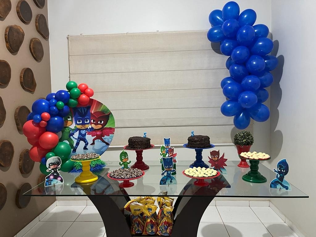 Pj Mask - Mini Festa - Kit Festejar (Resultado) - PEGUE E MONTE CATALAGO VEM FESTEJAR PALMAS