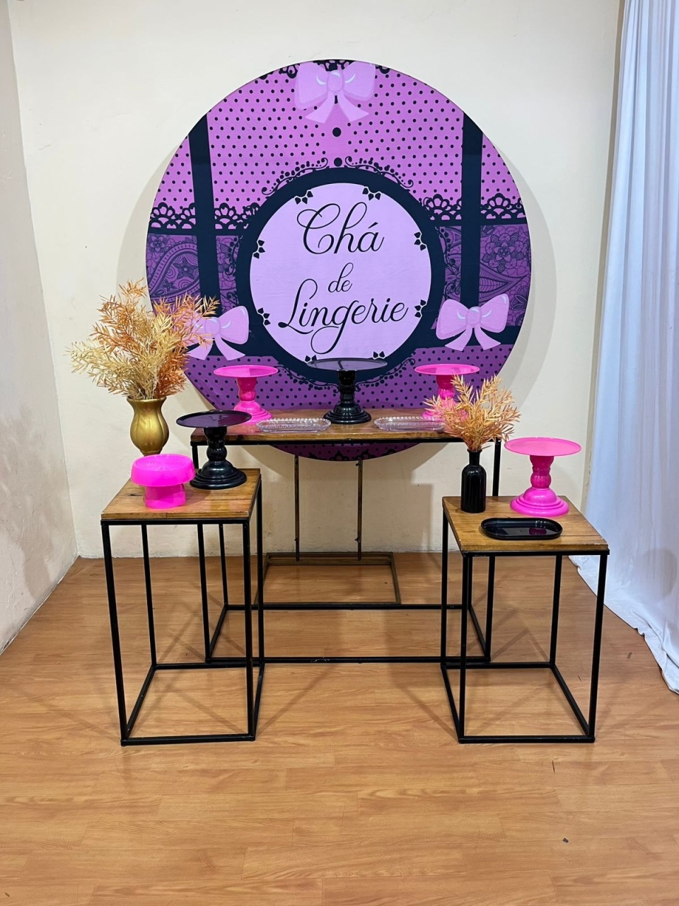 Cha de Lingerie Preto + Roxo + Rosa - Festa Completa - Kit Festejar - PEGUE E MONTE CATALAGO VEM FESTEJAR PALMAS