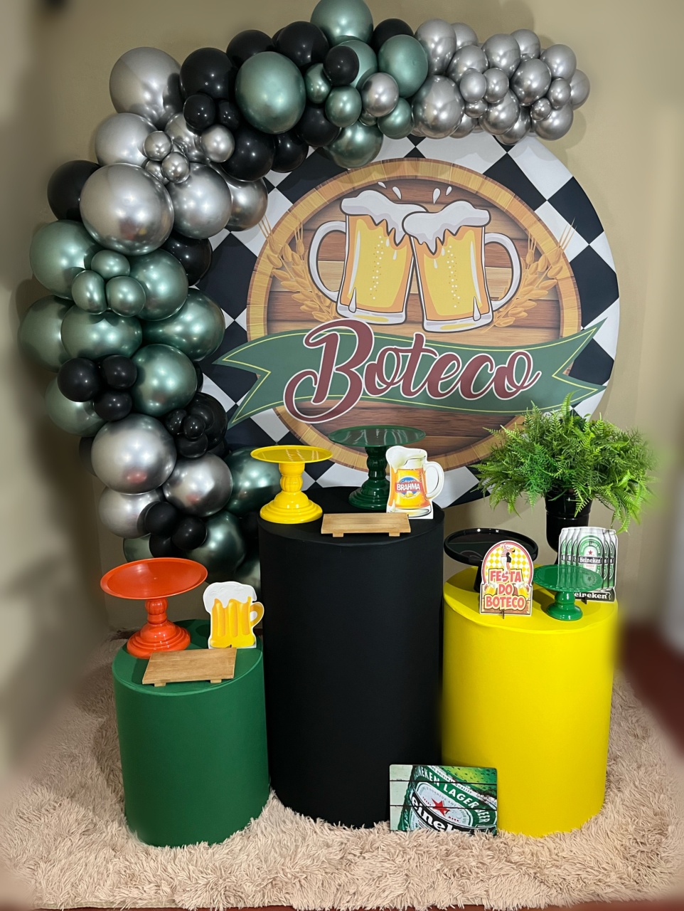Boteco - Festa Completa - Kit Festejar (Com Balões) - PEGUE E MONTE CATALAGO VEM FESTEJAR PALMAS