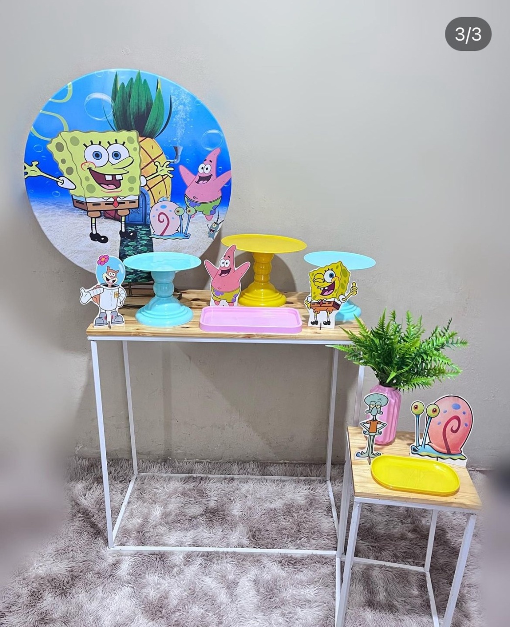 Bob Esponja - Mini Festa - Kit Comemore  - PEGUE E MONTE CATALAGO VEM FESTEJAR PALMAS