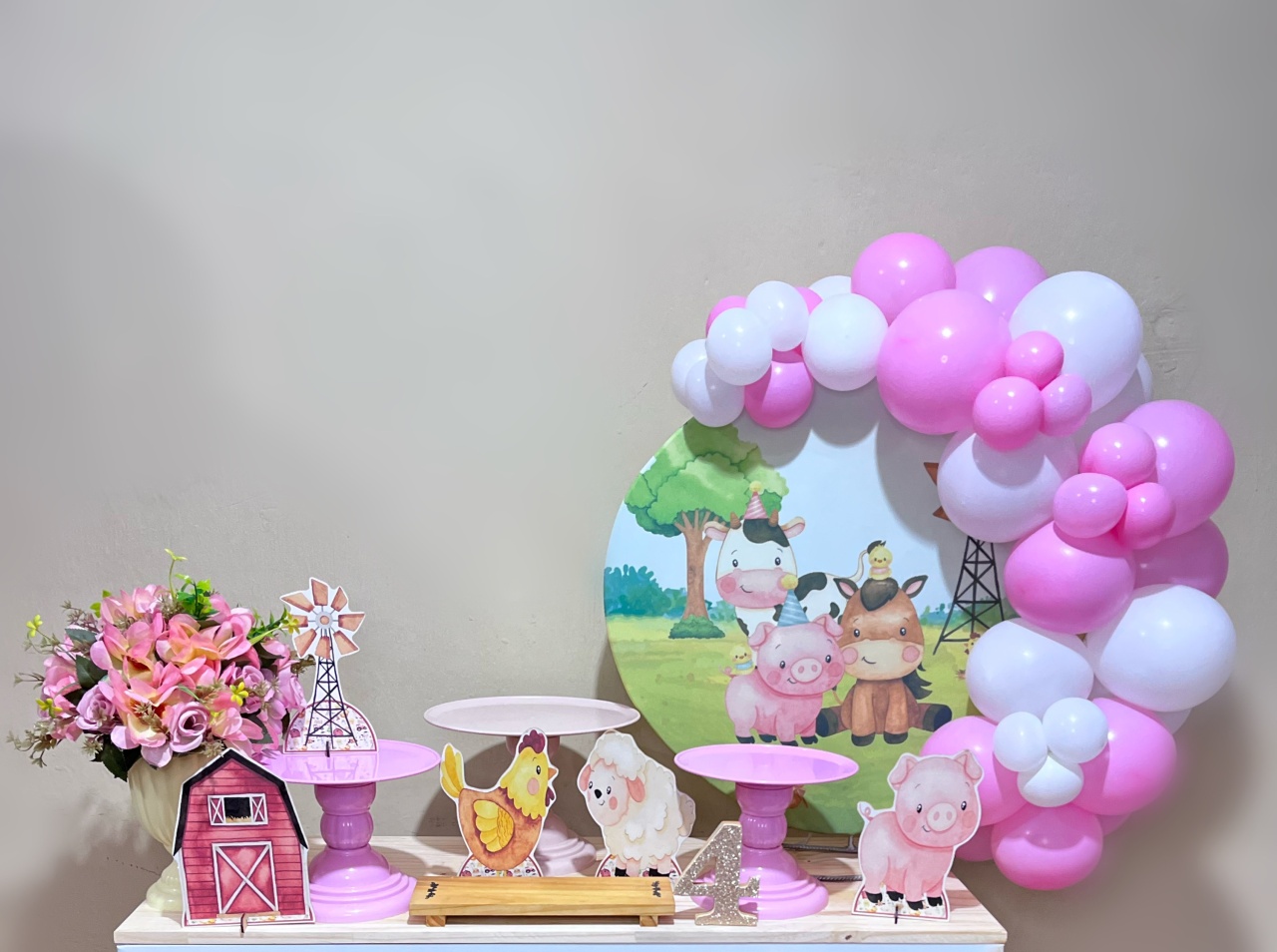 Fazendinha Menina - Mini Festa - Kit Festejar - PEGUE E MONTE CATALAGO VEM FESTEJAR PALMAS