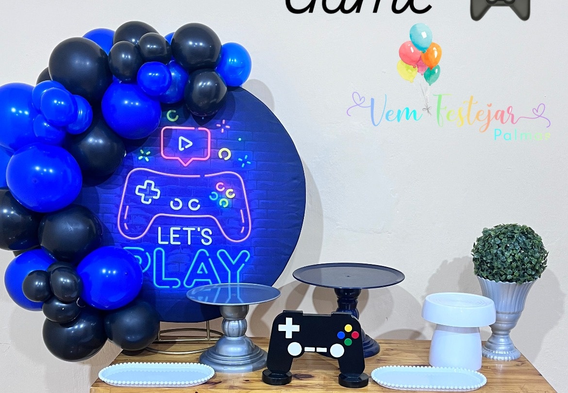 Video Game - Mini Festa - Kit Festejar - PEGUE E MONTE CATALAGO VEM FESTEJAR PALMAS