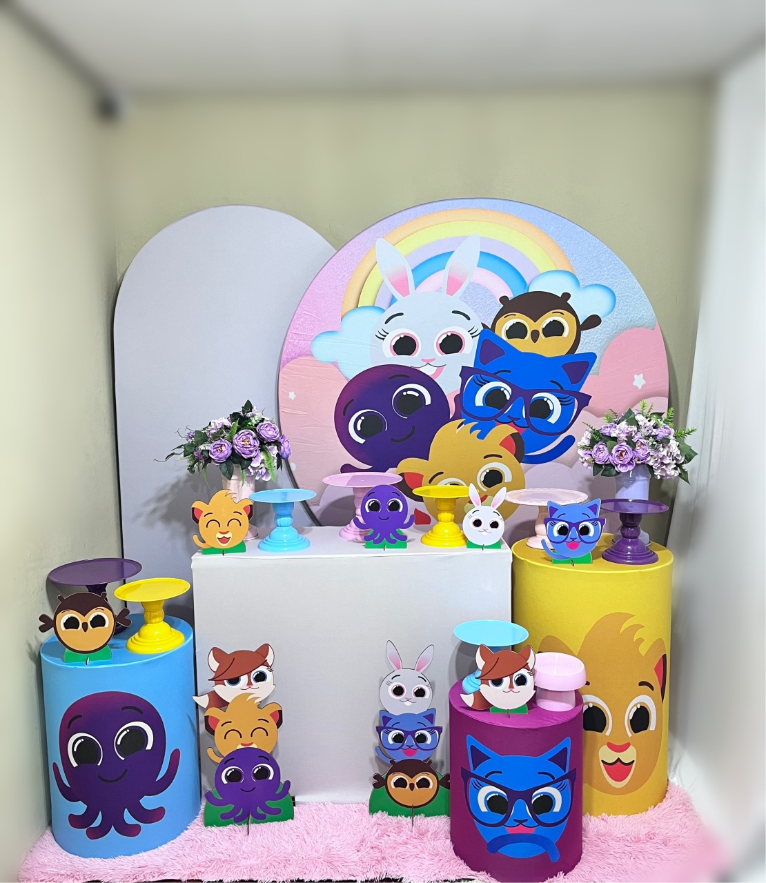 Bolo Fofos - Meninas - Festa Completa - Kit Festão - PEGUE E MONTE CATALAGO VEM FESTEJAR PALMAS