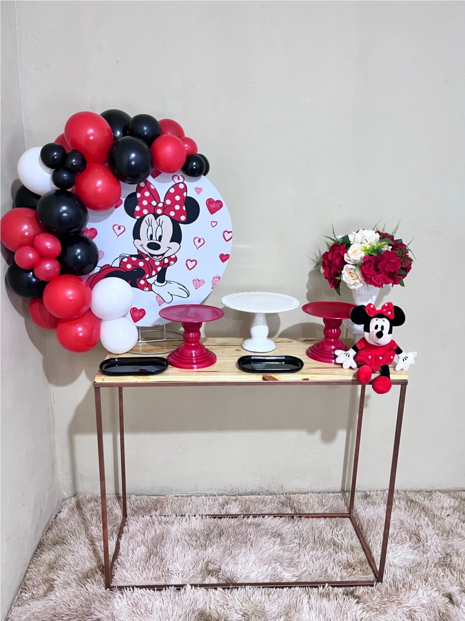 Minnie Vermelha - Mini Festa - Kit Comemore - PEGUE E MONTE CATALAGO VEM FESTEJAR PALMAS