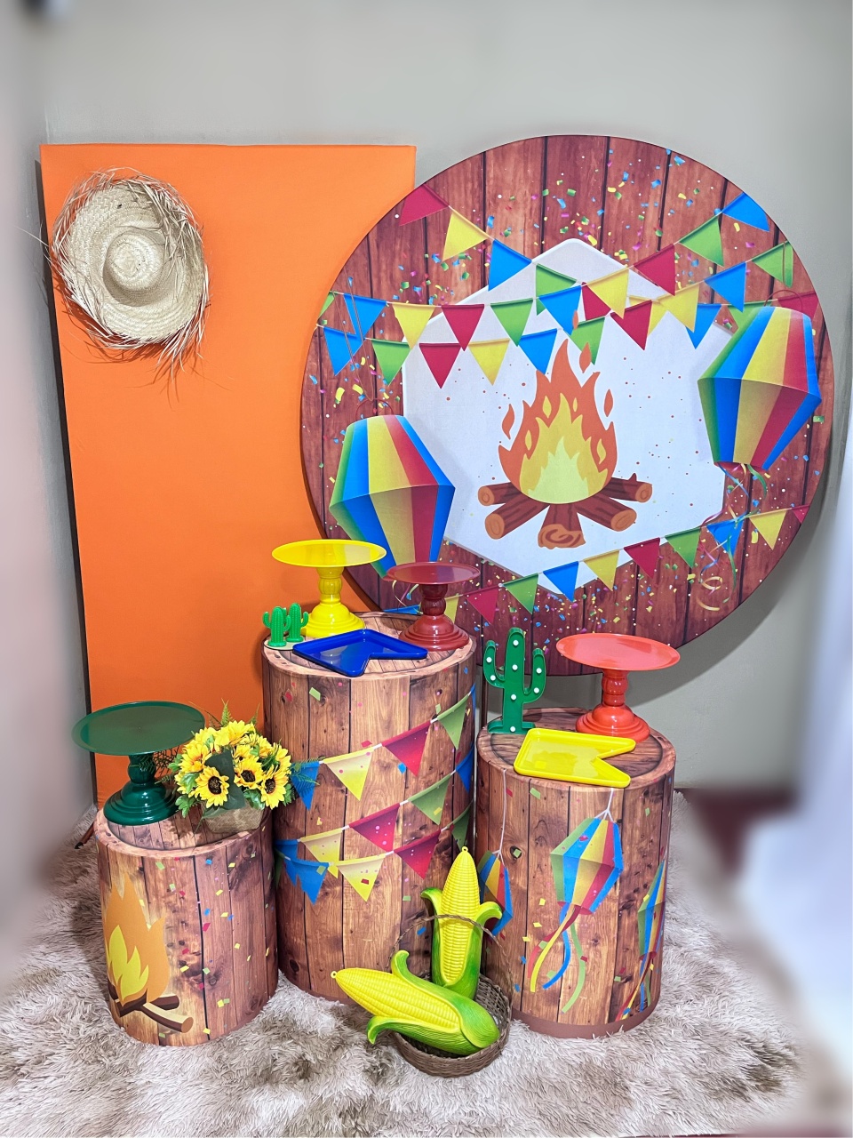 Junino Kit 1 - Kit Comemore - PEGUE E MONTE CATALAGO VEM FESTEJAR PALMAS