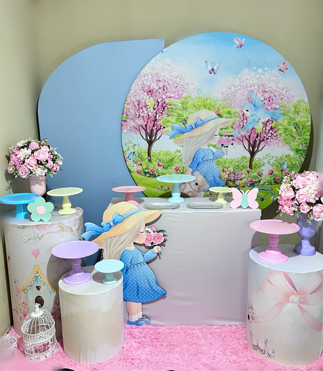 Menina No Jardim Encantado (Papel de Cartas)- Festa Completa - Kit Comemore 2 - PEGUE E MONTE CATALAGO VEM FESTEJAR PALMAS
