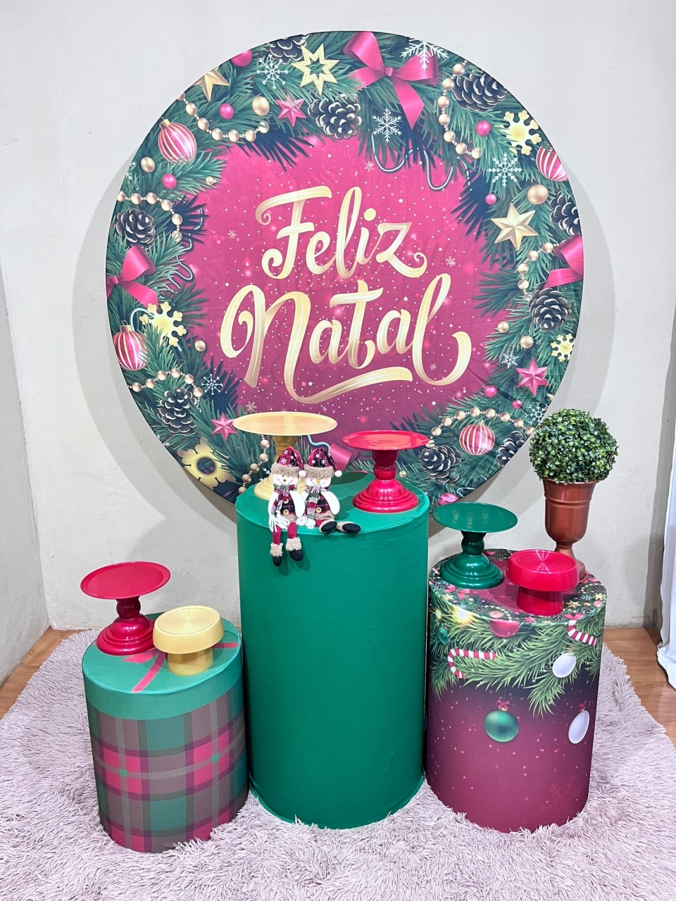 Decorações Natalinas - 2025  - Kit Festejar  - PEGUE E MONTE CATALAGO VEM FESTEJAR PALMAS