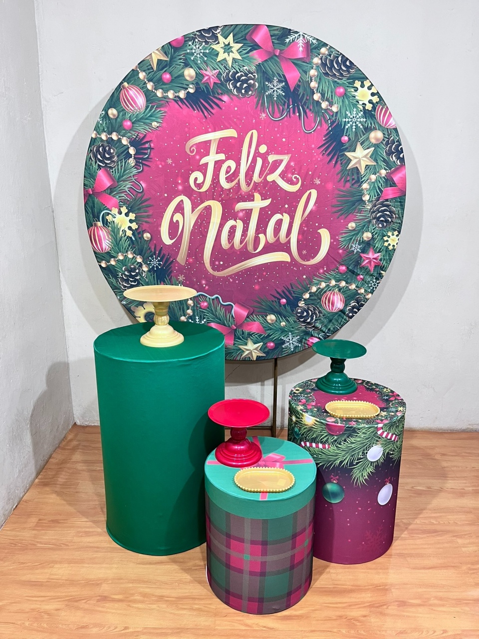 Decorações Natalinas - 2025  - Kit Parabéns - PEGUE E MONTE CATALAGO VEM FESTEJAR PALMAS