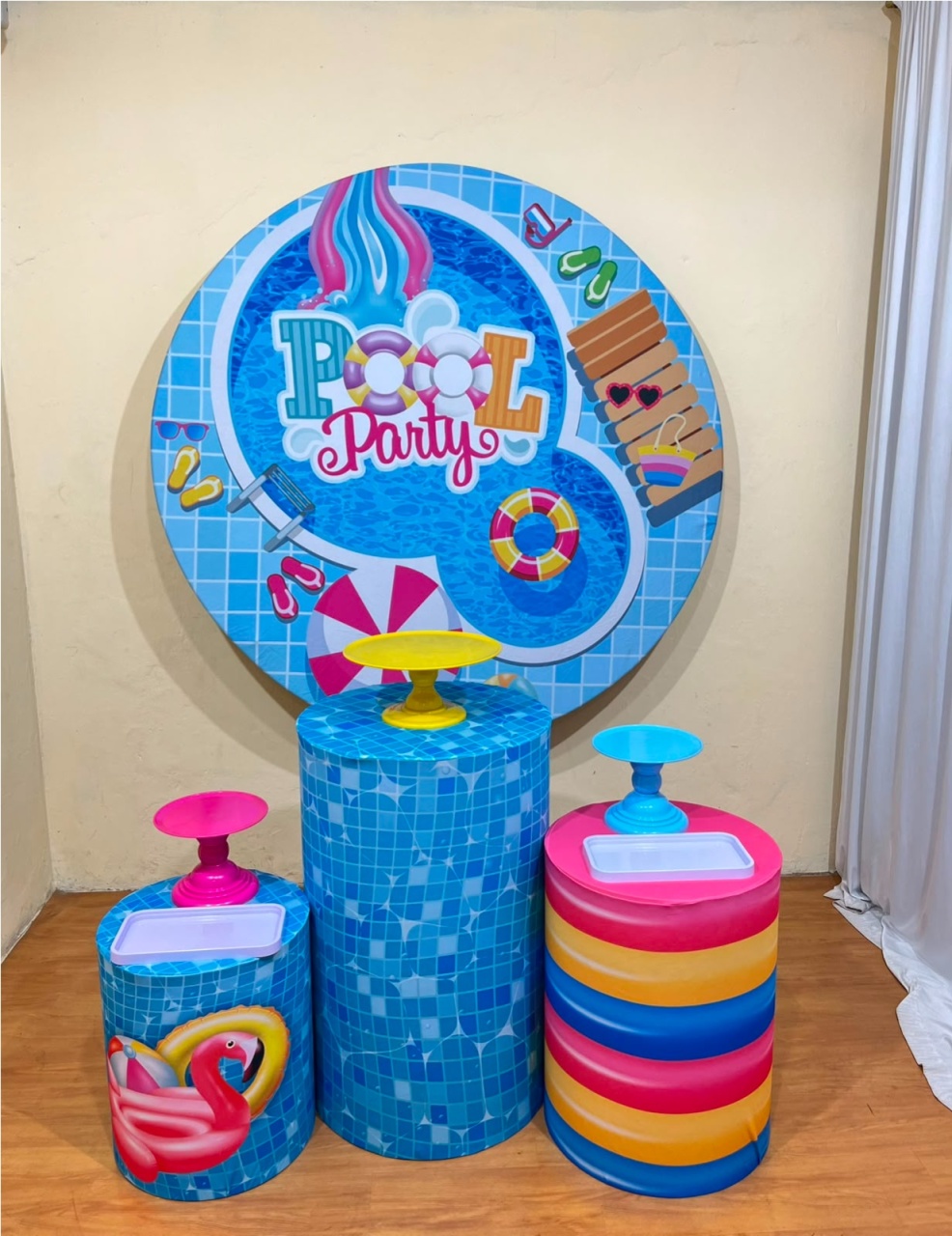 Pool Party Menina - Festa Completa - Kit Parabéns - PEGUE E MONTE CATALAGO VEM FESTEJAR PALMAS