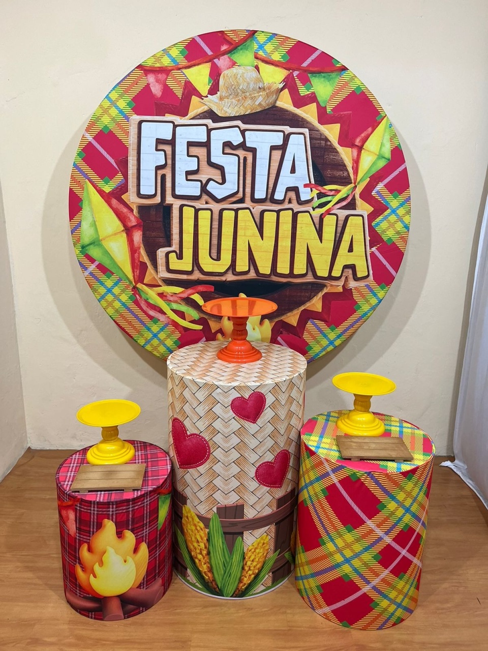 Junino Kit 4 - Festa Completa - Parabéns - PEGUE E MONTE CATALAGO VEM FESTEJAR PALMAS