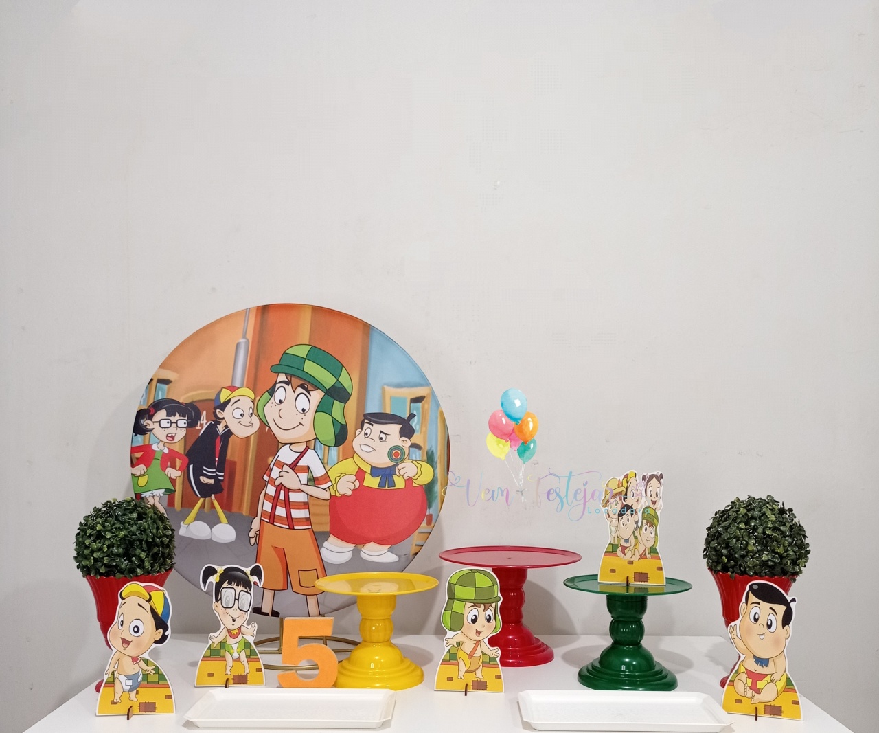Turma Do Chaves   - Mini Festa - Kit Parabéns - PEGUE E MONTE CATALAGO VEM FESTEJAR PALMAS