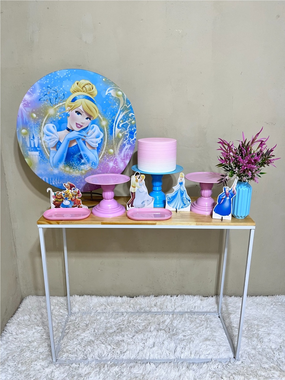 Princesa Cinderela - Mini Festa - Kit Comemore - PEGUE E MONTE CATALAGO VEM FESTEJAR PALMAS
