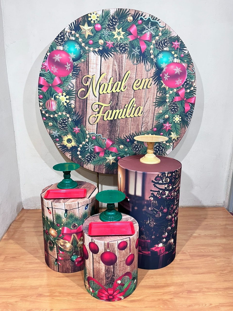 Decorações Natalinas - 2025  - Kit Parabéns  - PEGUE E MONTE CATALAGO VEM FESTEJAR PALMAS