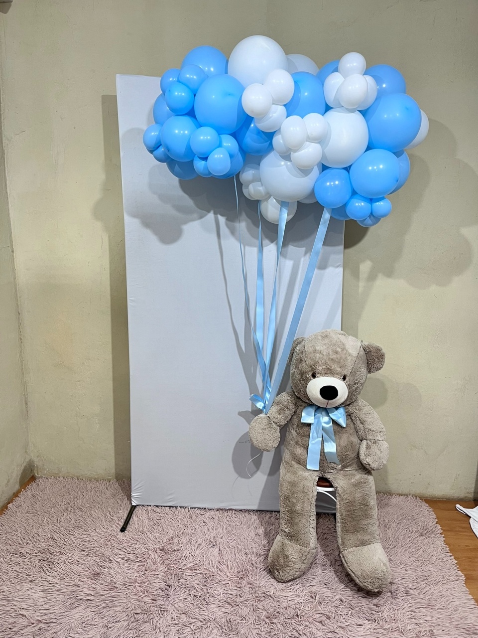 Cenário Cha de Bebe Menino Urso - Azul  - Sem Balões    - PEGUE E MONTE CATALAGO VEM FESTEJAR PALMAS