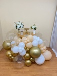 Mesa Cone G Bege, Branco, Dourado - Fazemos Em Qualquer Cor   - imagem 1