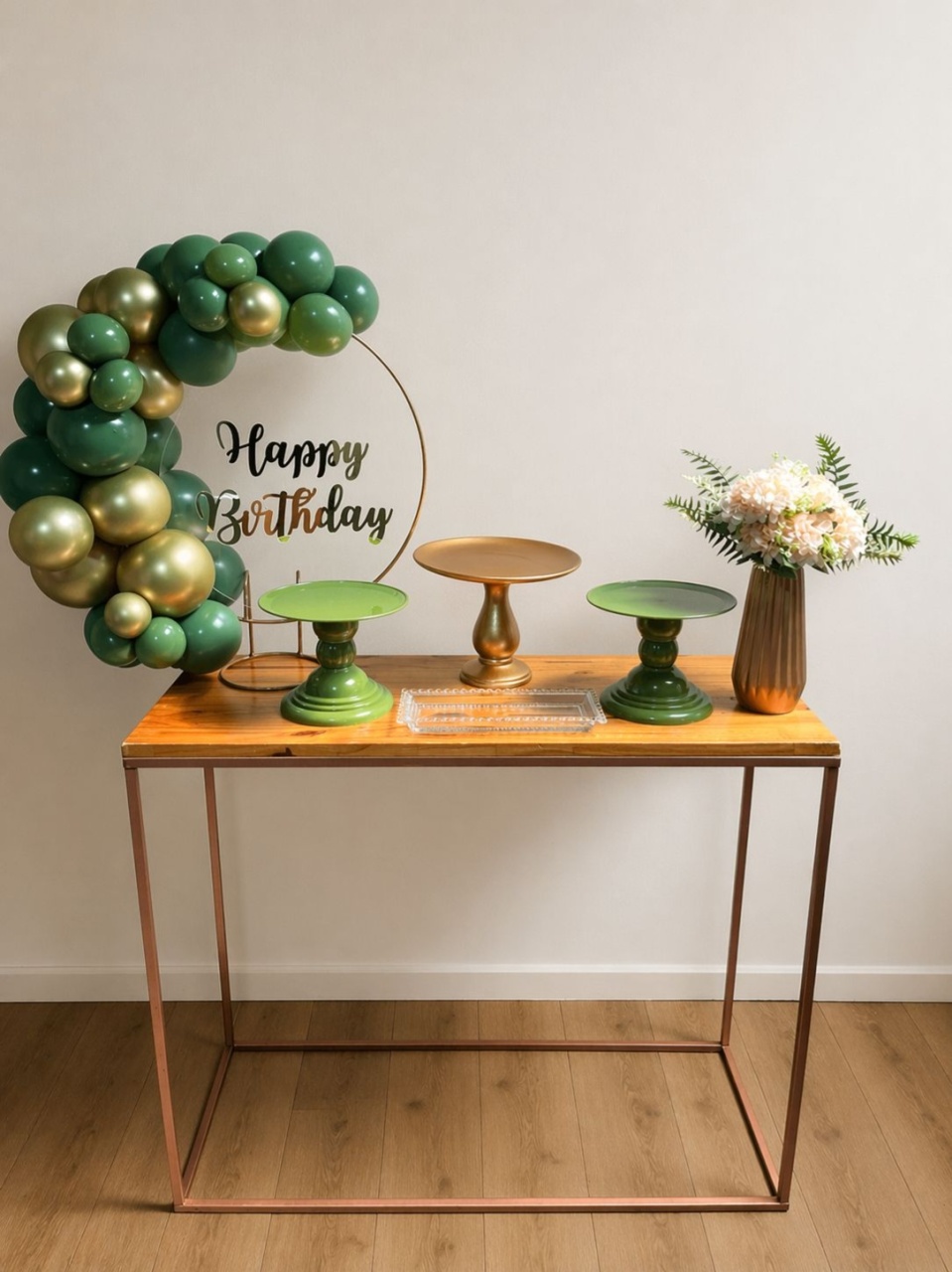 Happy Birthday - Verde Eucalipto - Mini Festa - Kit Comemore - PEGUE E MONTE CATALAGO VEM FESTEJAR PALMAS