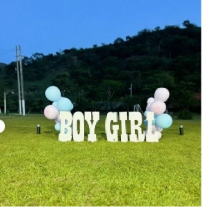 Girl Boy Letras Em Mdf - Chá de Bebê Ou Revelação - PEGUE E MONTE CATALAGO VEM FESTEJAR PALMAS