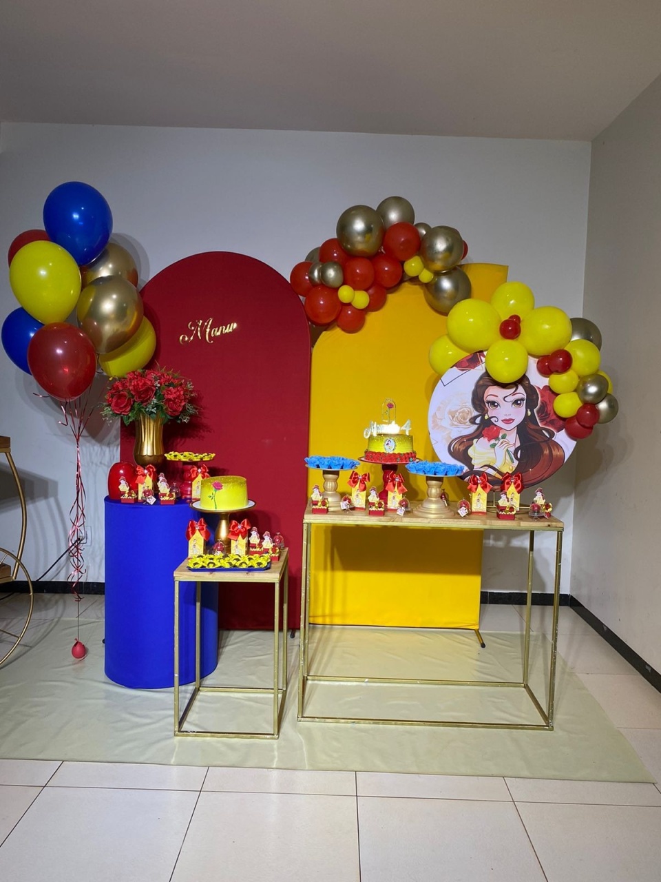 Princesa Bela E A Fera - Festa Completa - Kit Comemore 2 Personalizado (Sem Balões) - PEGUE E MONTE CATALAGO VEM FESTEJAR PALMAS