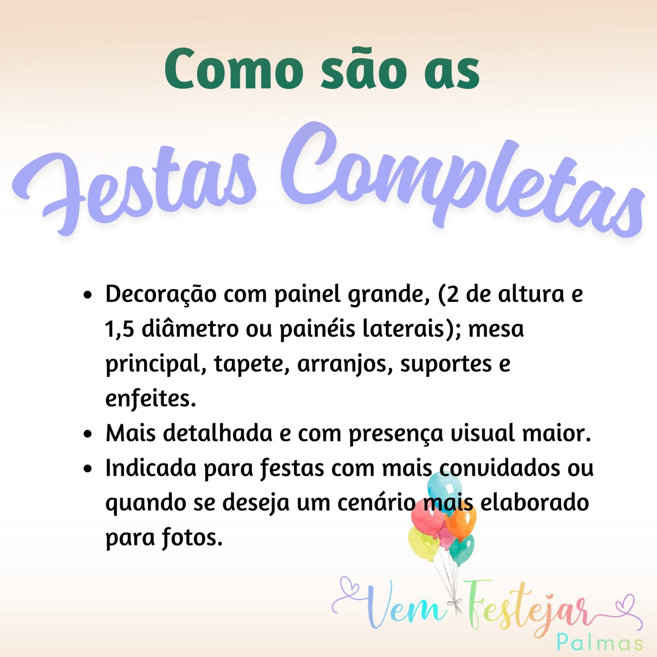 Festa Completa - Painéis Grandes - Kits A Partir de R$ 150,00 - PEGUE E MONTE CATALAGO VEM FESTEJAR PALMAS